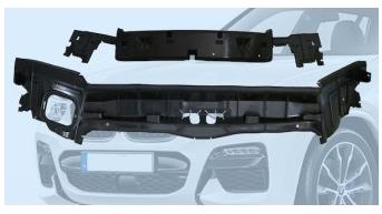 宝马BMW X3散热进气口零部件原料将用再生PP